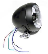 4.5" Headlight Black Clear