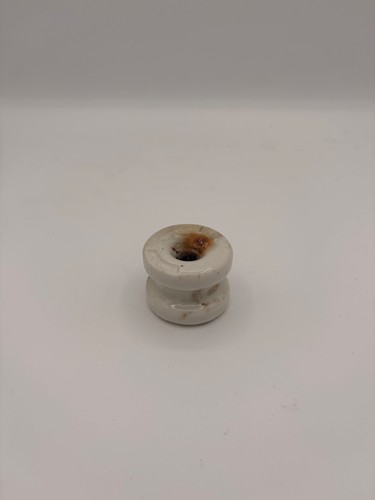 Antique porcelain knob tube - knob,