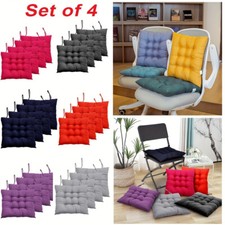 4x Chair Seat Pad Garden Pads