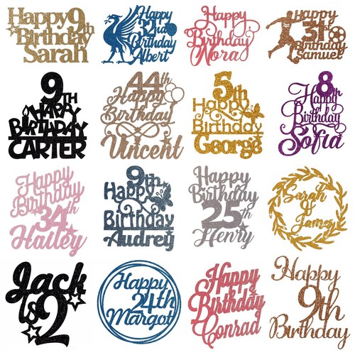 Personalised cake toppers - personalised,