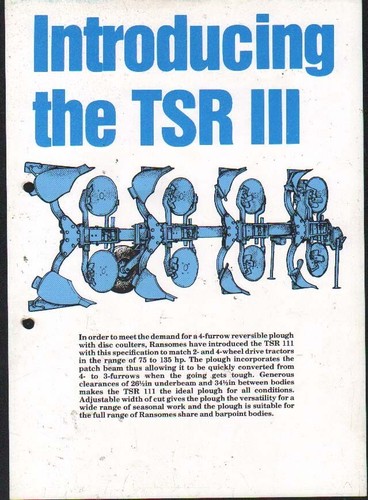 Ransomes tsr iii - ransomes, iii"