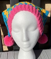 Handmade Crochet Jester Hat