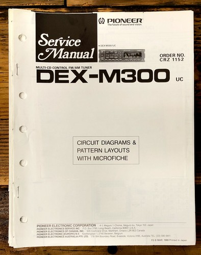 Pioneer dex m300 - pioneer, dex-m300