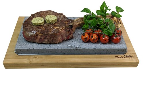 Hot cooking stone - hot, black