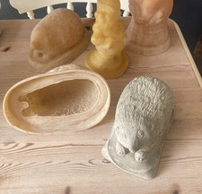 Concrete Silicon Mould Garden Animal Ornaments Hedgehogs, reusable Supercast