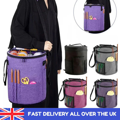 Crochet knitting bag large - crochet,
