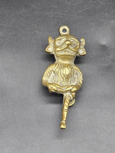 Vintage cast brass small - cast,