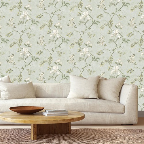 Dancing iris duck egg blue - dancing,