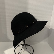 Christys' Crown Collection by Tony Merenda Womens 100% Wool Black Fedora Classic