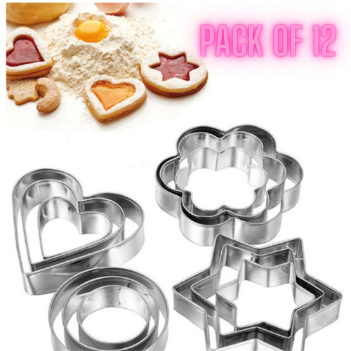 12pcs cookie cutter set - cookie,