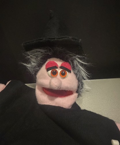 Witch hand puppet - puppet, movable