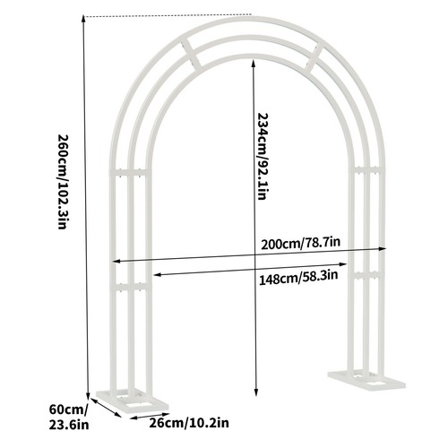 Garden arch arbor heavy duty - garden,