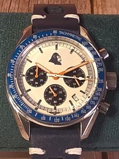 Seiko Speedtimer Gorilla Custom Chronograph - panda dial, 40mm, leather strap