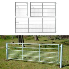 5 Bar Field Gate Garden Farm Entrance Galvanised Iron Fencing Door Security Gate