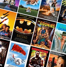 80s VINTAGE CLASSIC MOVIE POSTERS PRINTS - Beetlejuice, Jaws, ET - part 1 