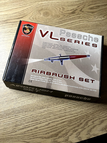 Paasche airbrush set with 3 - airbrush,