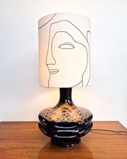 Large German Pottery Fat Lava