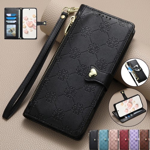 Zip leather wallet - zip,