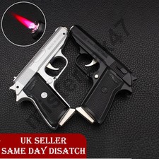 Lighter Jet Flame Gun/Pistol Walther PPK Cigarette Cigar Pipe BBQ Gift