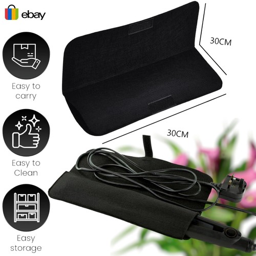 Hair straightener safety mat - straightener,