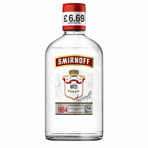 Smirnoff vodka 20cl abv - no.21,