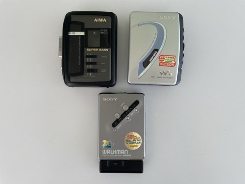 Walkmans sony aiwa retro - x3,