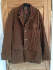Marlboro Classics vintage mens tan brown leather collar blanket lined coat XXL