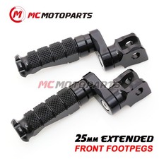 Black 1 inch Riser R-FIGHT Rider Footpegs Kit For Razor MX350 MX400 MX500 MX650