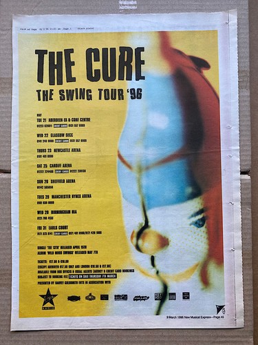 Cure swing tour poster - cure,