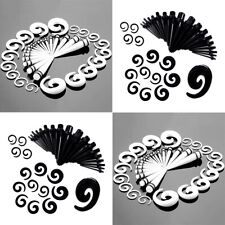 32pc 1.6MM-10MM Snail Spiral Acrylic Hook Taper Ear Plug Expander Stretching Kit