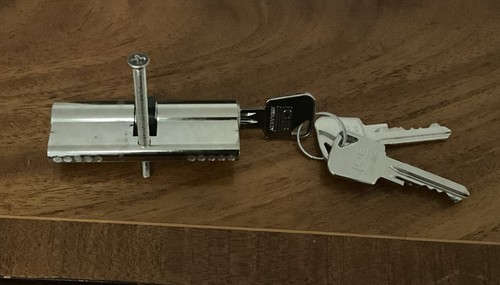 Euro cylinder for door - for, lock