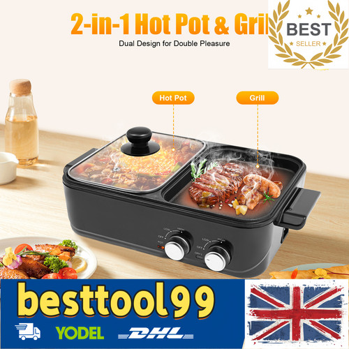 Electric grill with hot - electric,