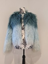 Mongolian Faux Fur Coat Ombre