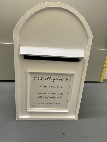 Wooden post box - post,