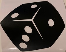 DICE Car window sticker, dice