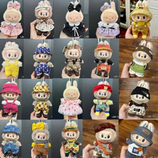 17cm Doll Clothes Set For LABUBU Handmade Plush Outfit Hat Skirt Dress No Doll
