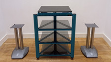 Soundstyle hifi rack + Alphason speaker stand pair