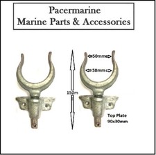 Pair Galvanised Oar Rowlocks