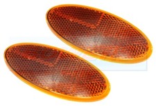 2x Hella Oval Amber Orange