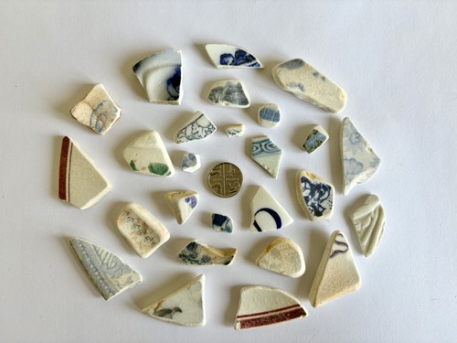 Sea pottery pieces - sea, for