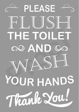 Flush the toilet METAL SIGN