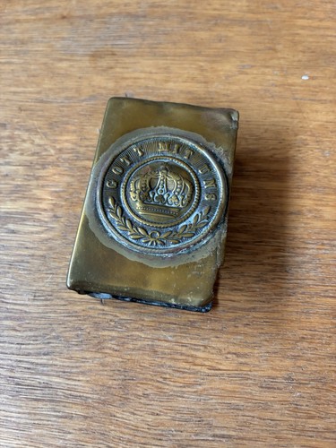 Trench art brass - brass, matchbox