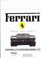 FERRARI range brochure  - incl Boxer, 365 GT4 2+2, & 308 GT4 - 1974 - mint
