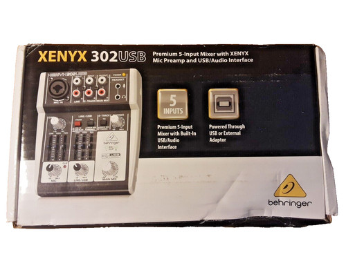 New behringer xenyx 302usb - new,