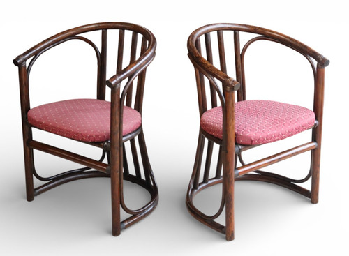 Pair mid century bentwood - pair,