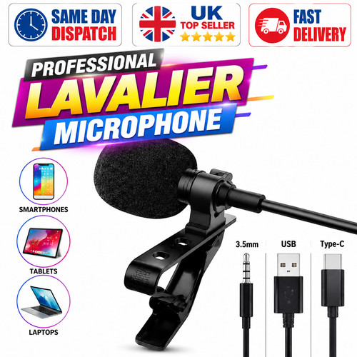 Lavalier lapel microphone - lapel,