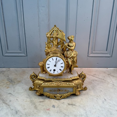 Antique french gilt spelter - antique,