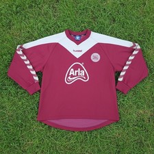 Denmark Official Football Sweatshirt Training Jersey Shirt Kit - US M - Vintage