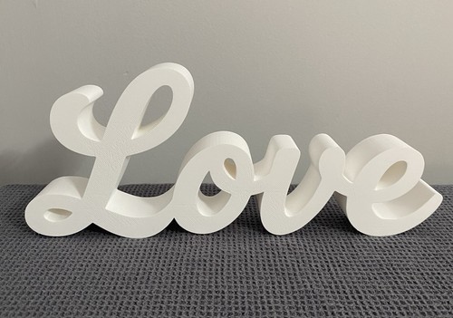 Love sign plaque freestanding - love,