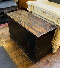 Large ebonised antique pine